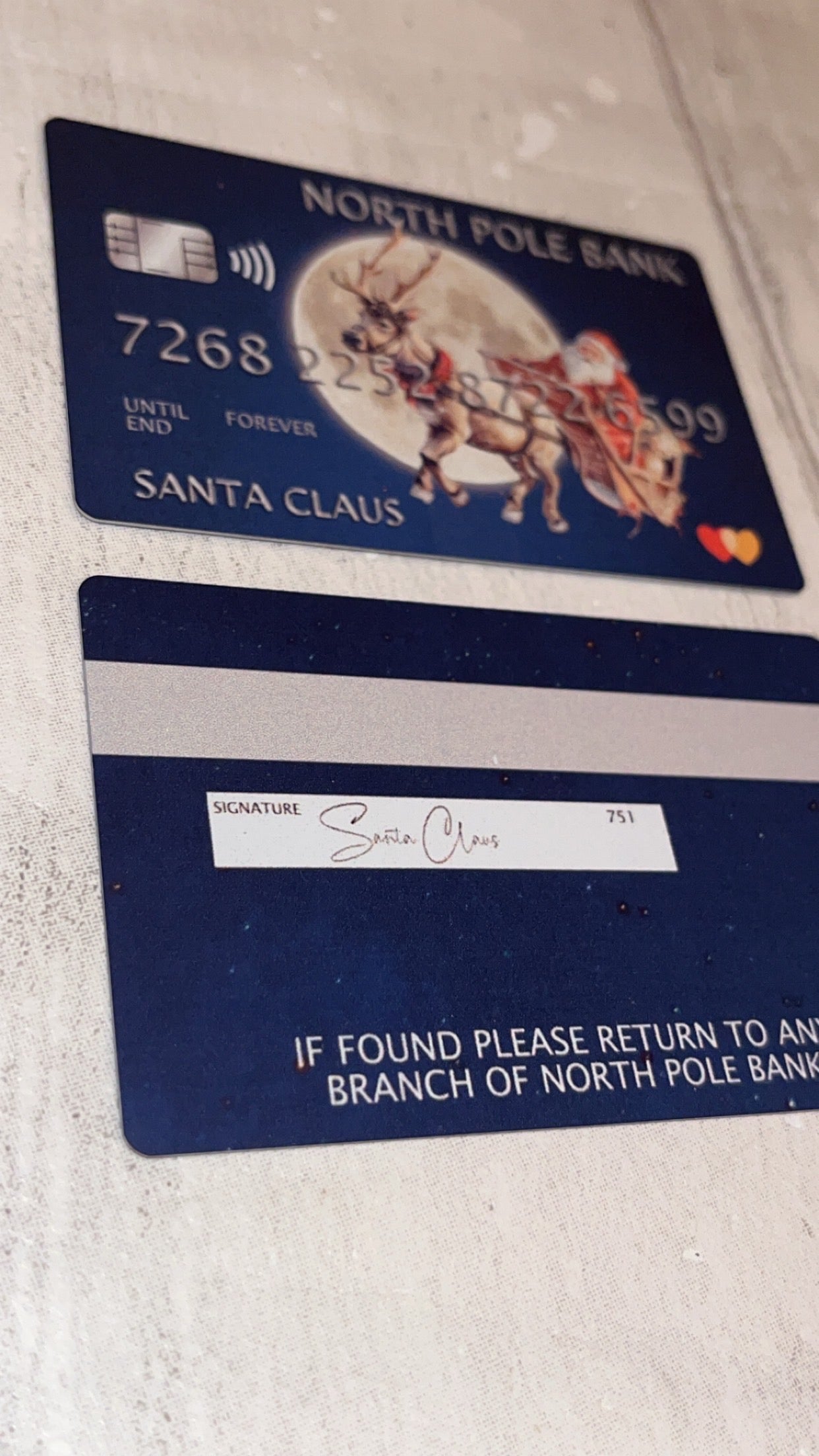 Santa’s Bank Card