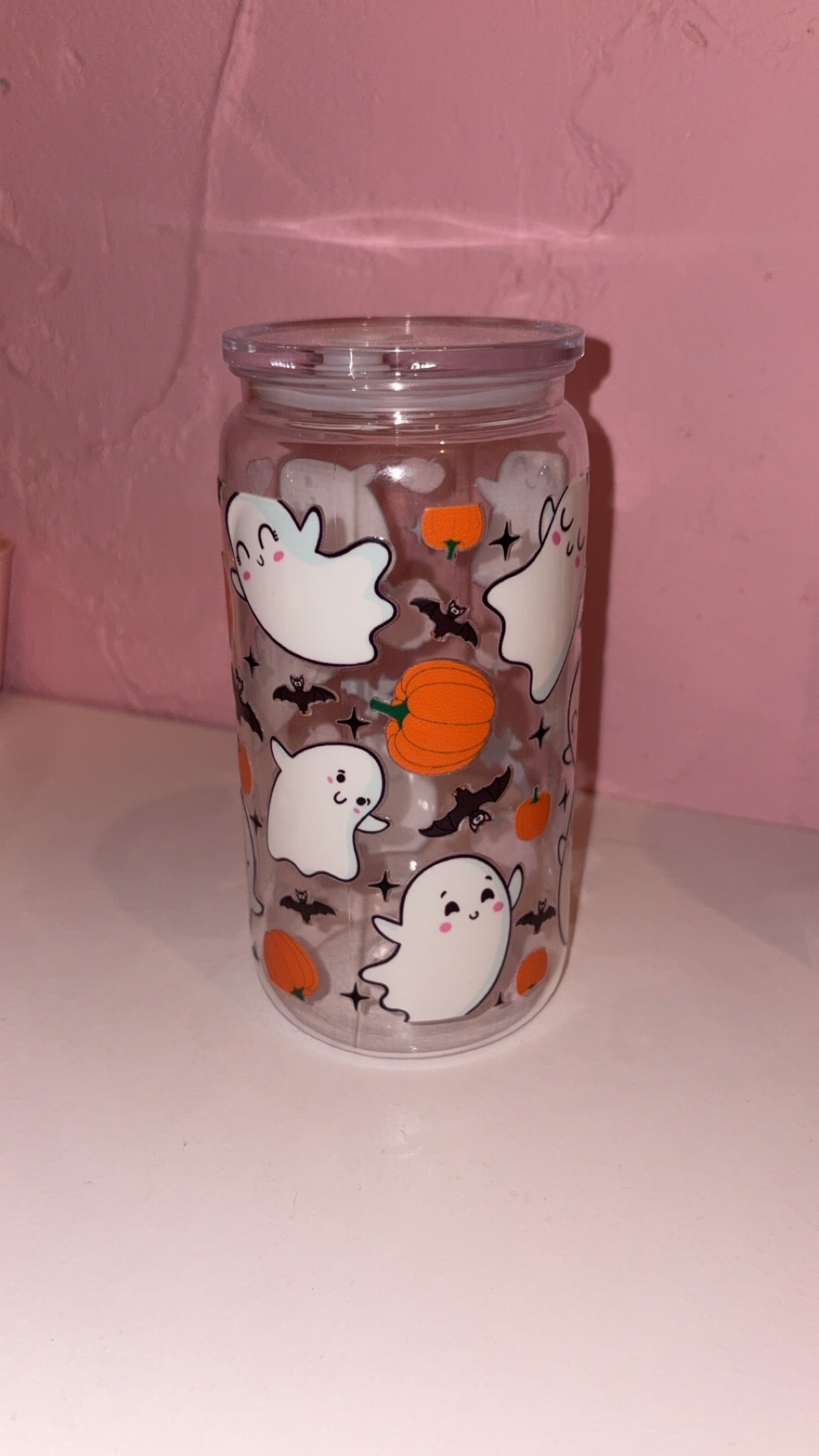 Halloween Design 16oz Plastic/Glass Libbey Can