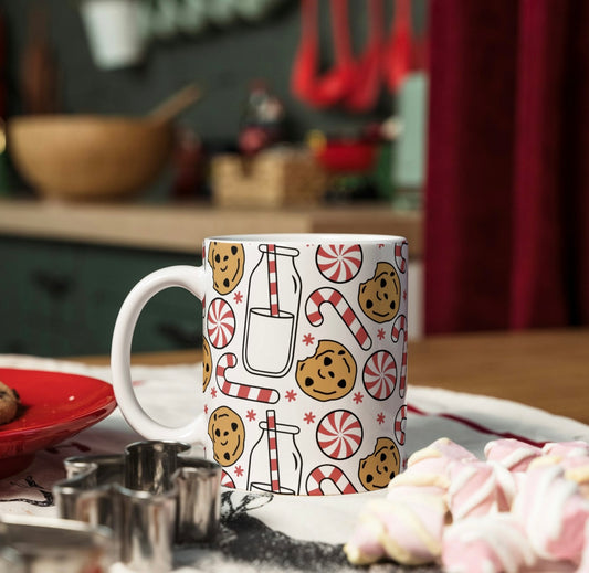 Christmas Mug - Milk & Cookies Design