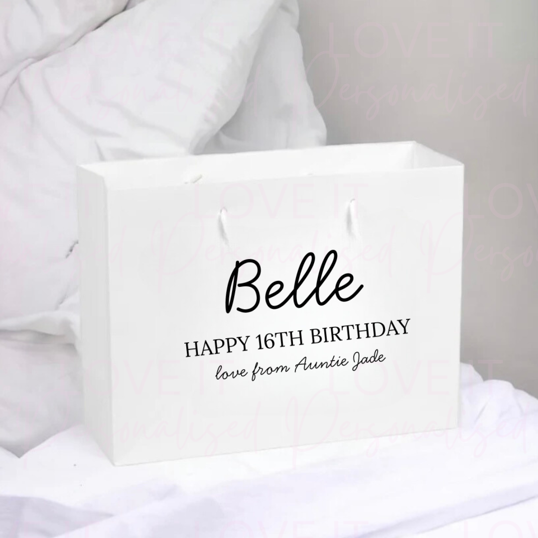Personalised Birthday Age Gift Bag