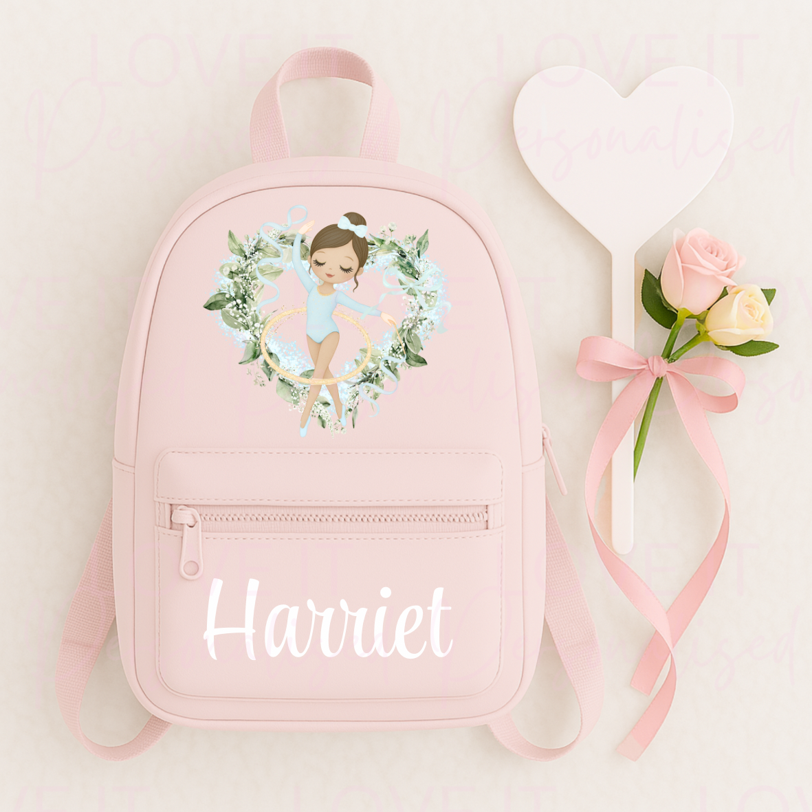 Personalised Children’s Gymnastic Backpack- Changeable Hair