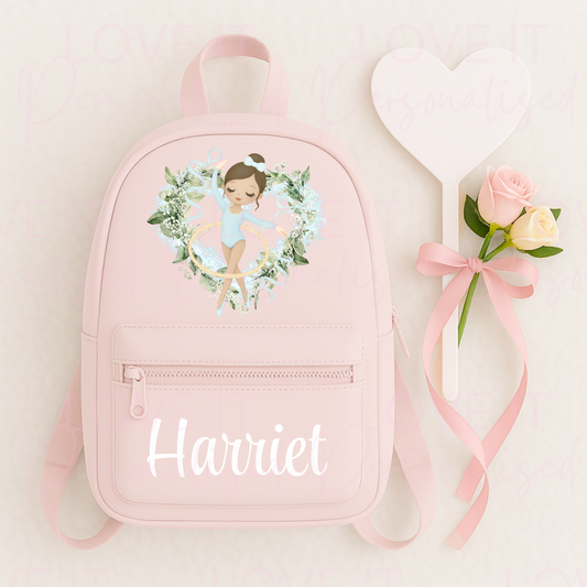 Personalised Children’s Gymnastic Backpack- Changeable Hair