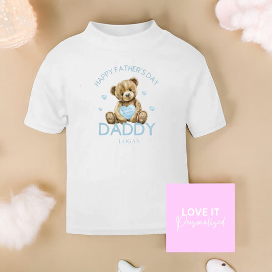 Personalised T-Shirt - Father’s Day Blue Bear Design