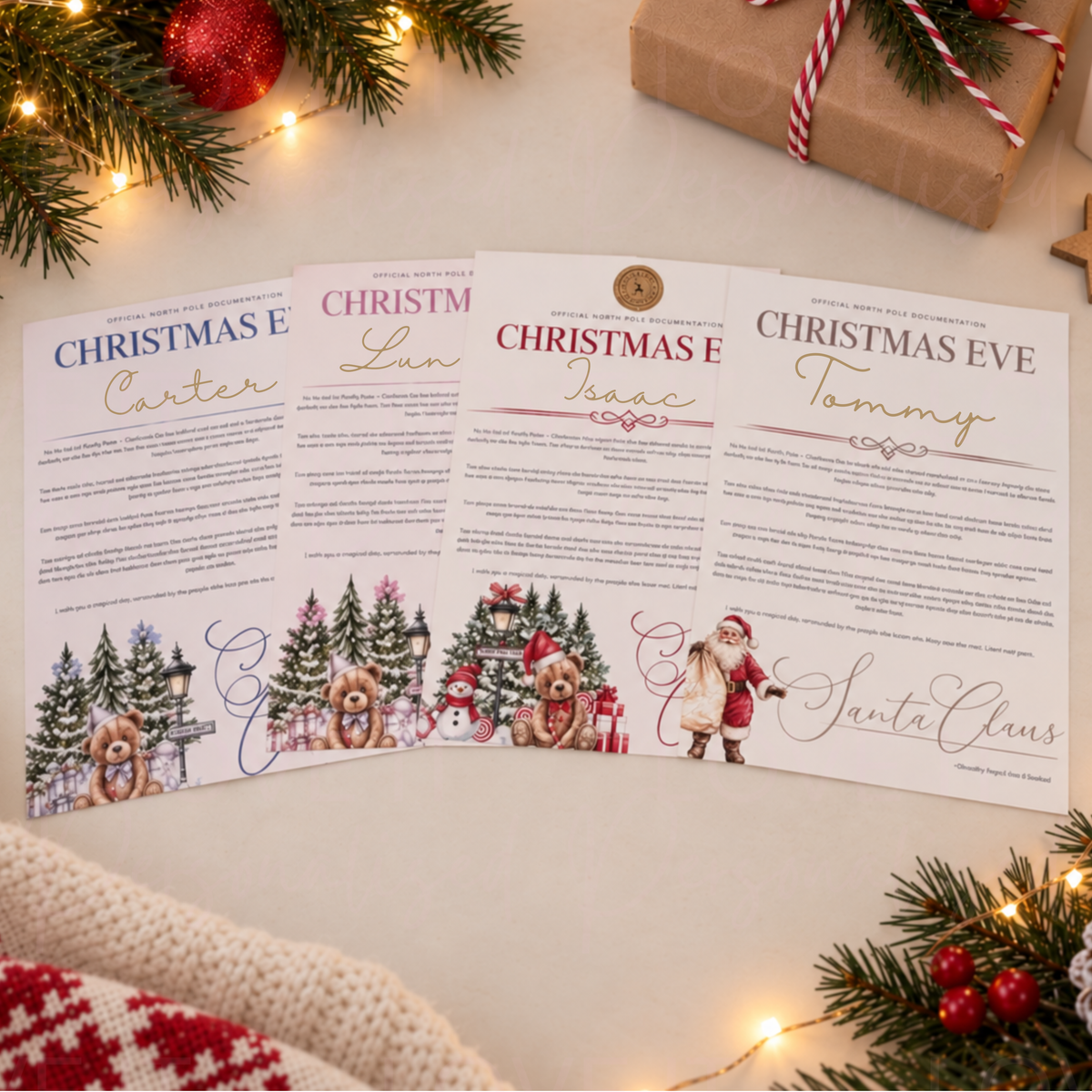 Personalised Christmas Eve Letter