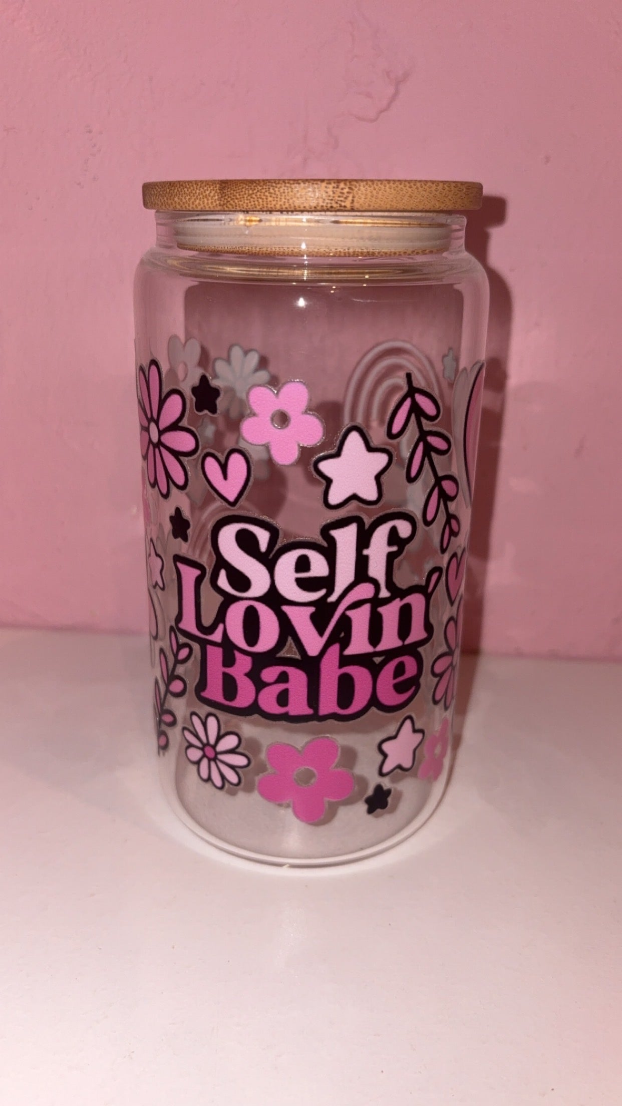 Self Loving Babe 16oz Glass Libbey Can