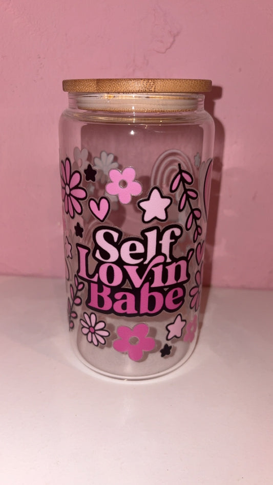 Self Loving Babe 16oz Glass Libbey Can
