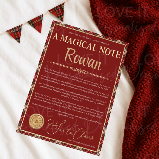 A Magical Note Personalised Letter