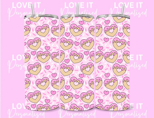 Heart Doughnut 20oz Tumbler