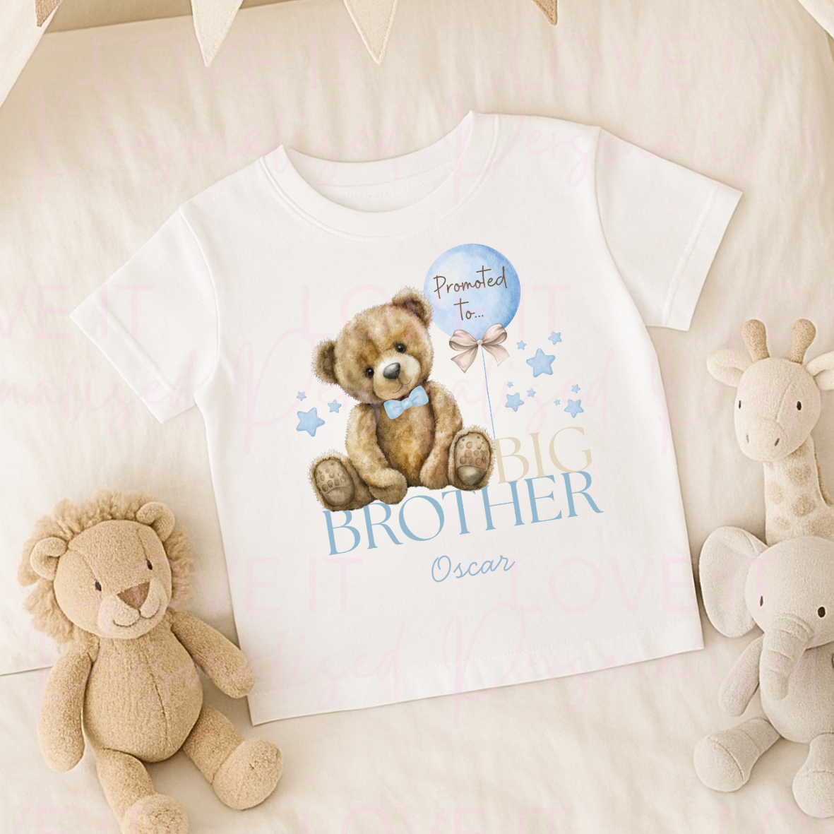 Personalised ‘I’m going to be’ a Big Sister/Brother Children's Announcement Bodysuit/T-Shirt