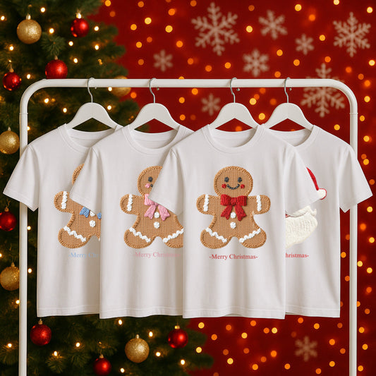 Christmas Gingerbread/Santa Children's Bodysuit/T-Shirt