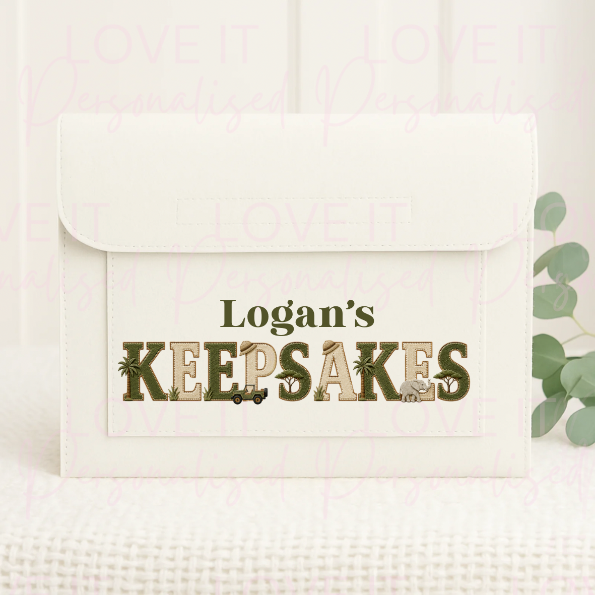 Personalised Nursery/School Keepsake Polyester Folder