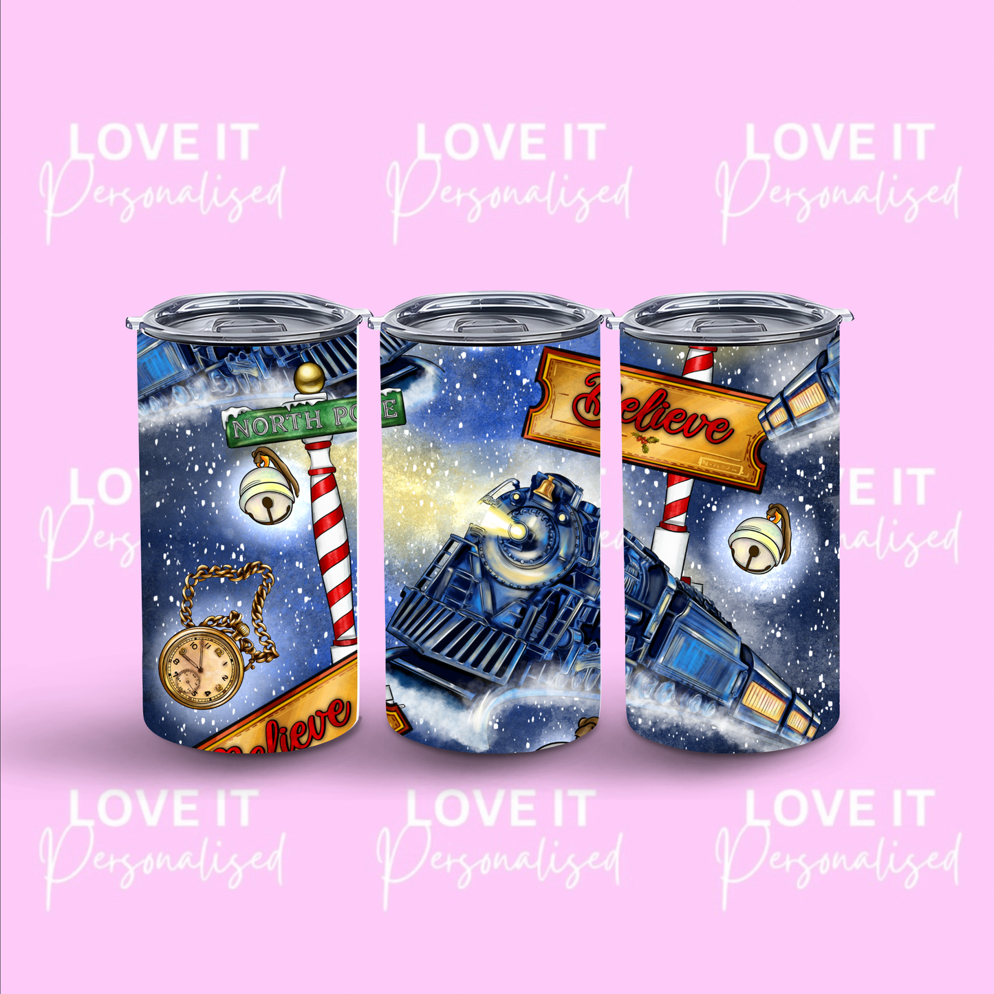 Believe Train 12/20oz Tumbler