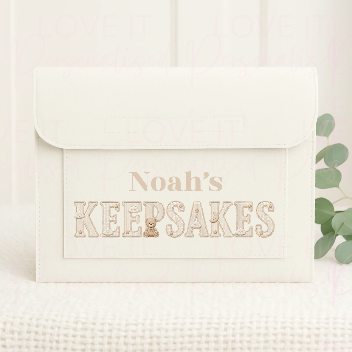 Personalised Nursery/School Keepsake Polyester Folder