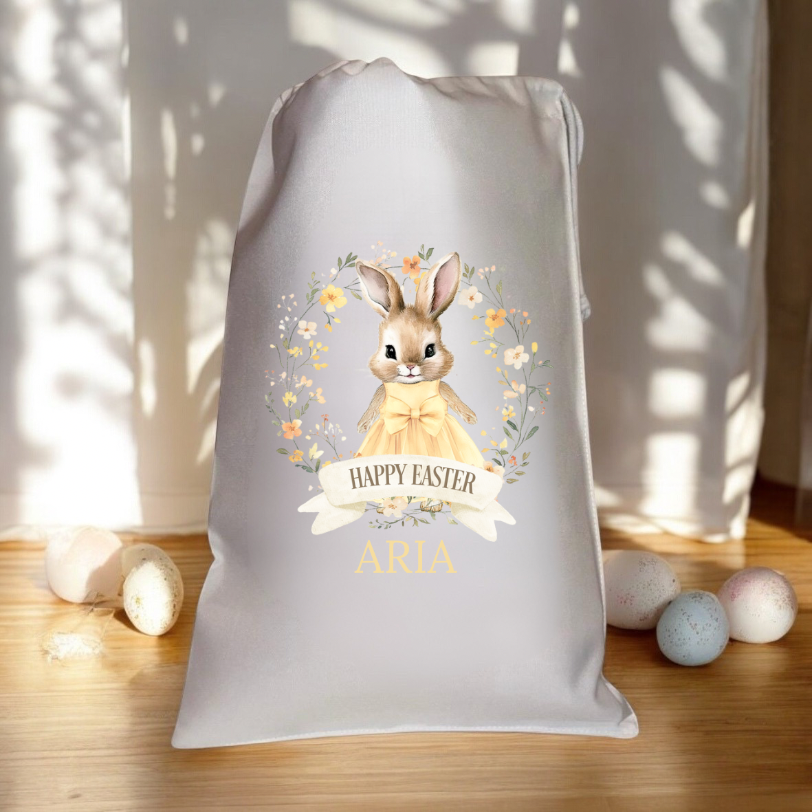 Personalised Easter Bag - Girl Rabbit Design