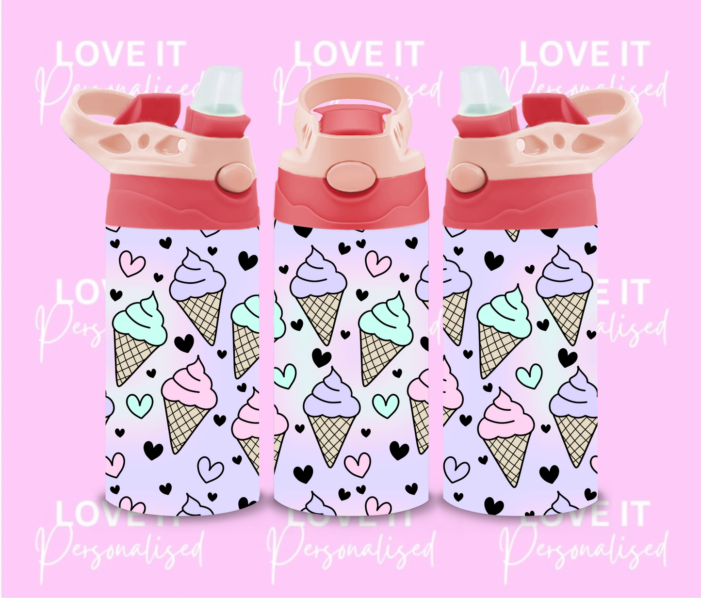 Pastel Ice Cream Children’s Water Bottle