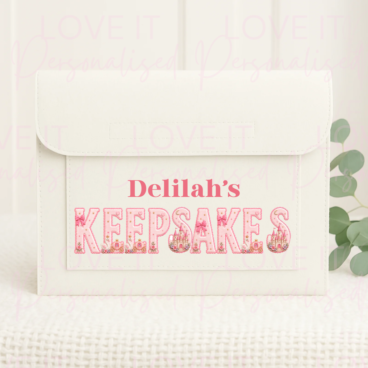 Personalised Nursery/School Keepsake Polyester Folder
