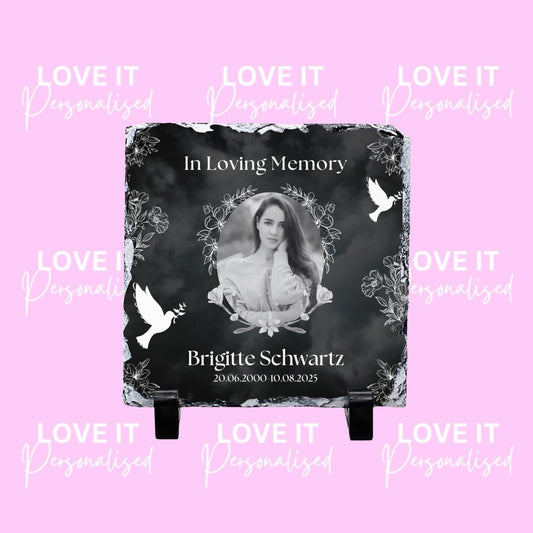 In Loving Memory Photo Slate