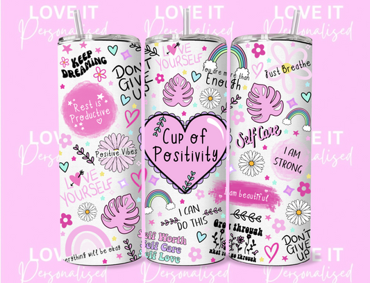 Cup Of Positivity 20oz Tumbler