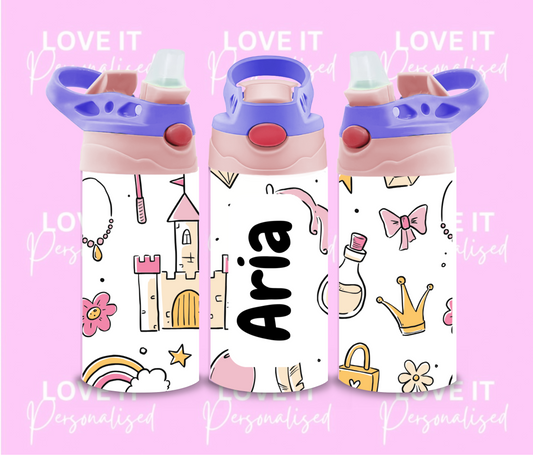 Children’s Personalised Princess Water Bottle