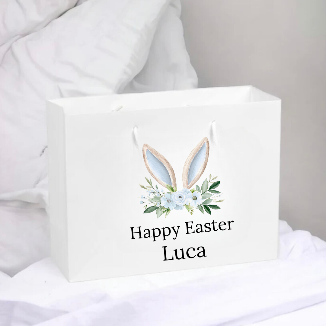 Personalised Easter Gift Bag - Bunny Ears Design