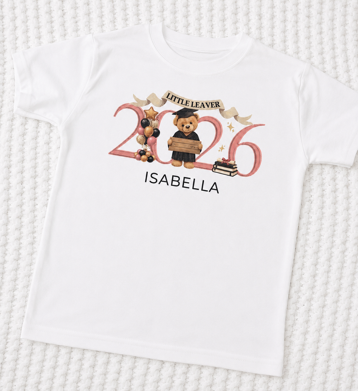 Personalised 2026 Nursery/Pre School Graduate Leavers T-shirt - Bear Design
