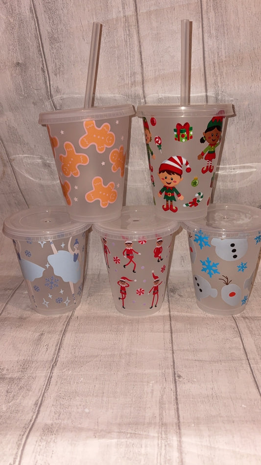 Christmas 16oz Cold Cups
