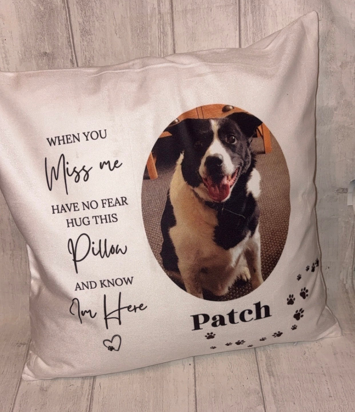Personalised Pet Memorial Cushion