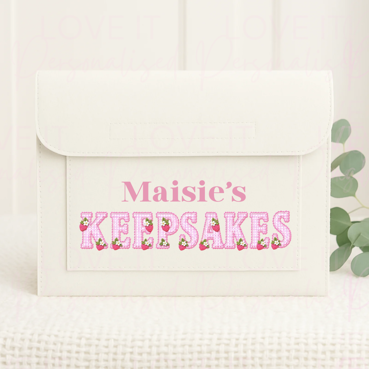 Personalised Nursery/School Keepsake Polyester Folder