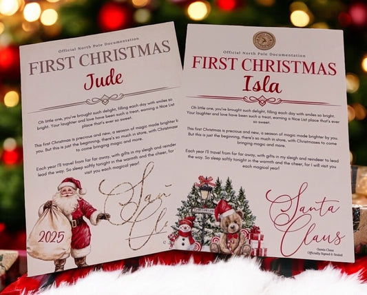 Personalised First Christmas Letter