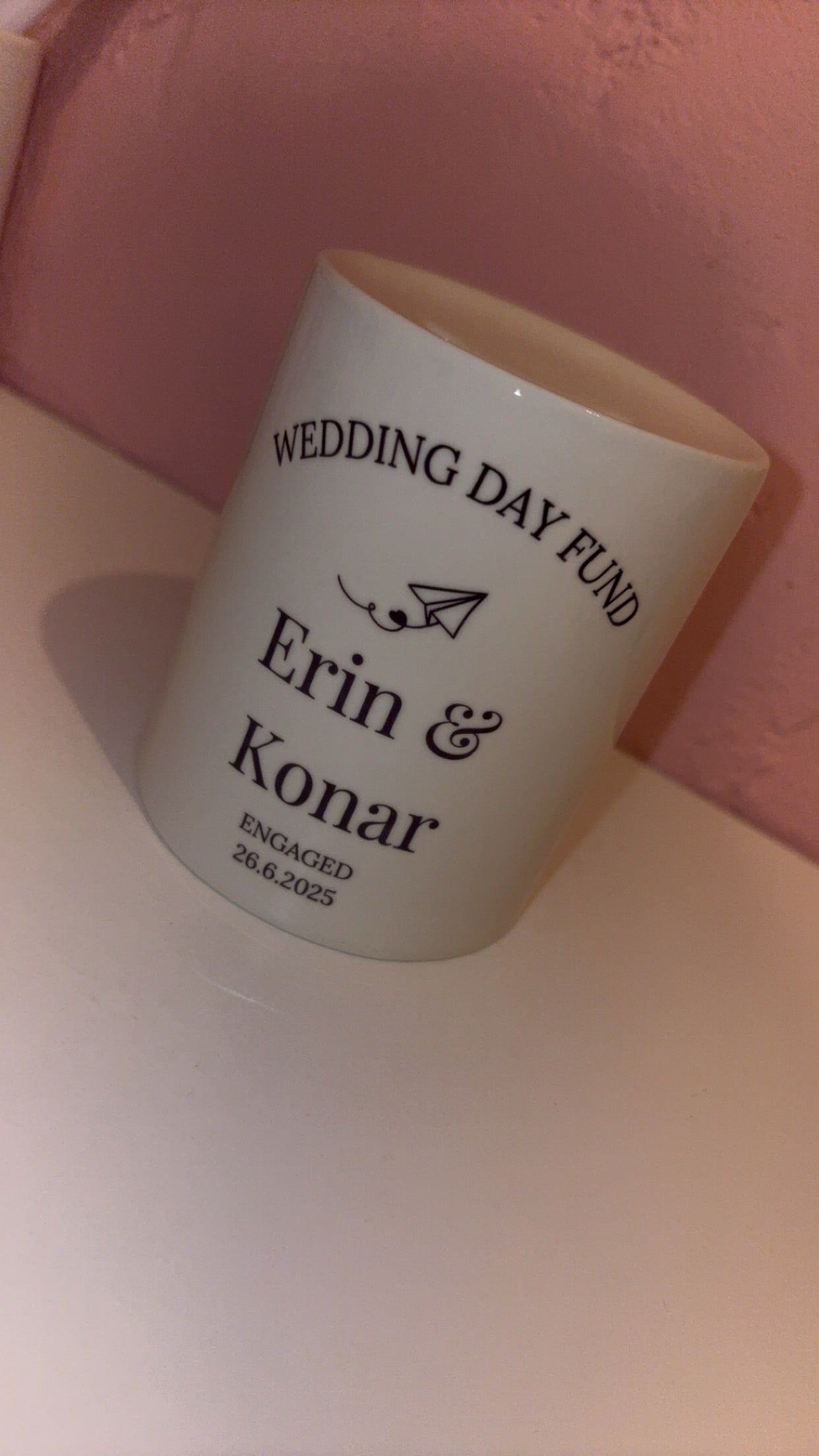 Personalised Wedding Fund Money Box