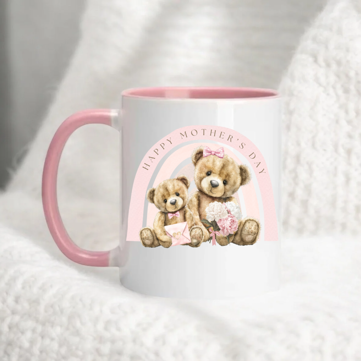 Pink Mother's Day Rainbow Mug