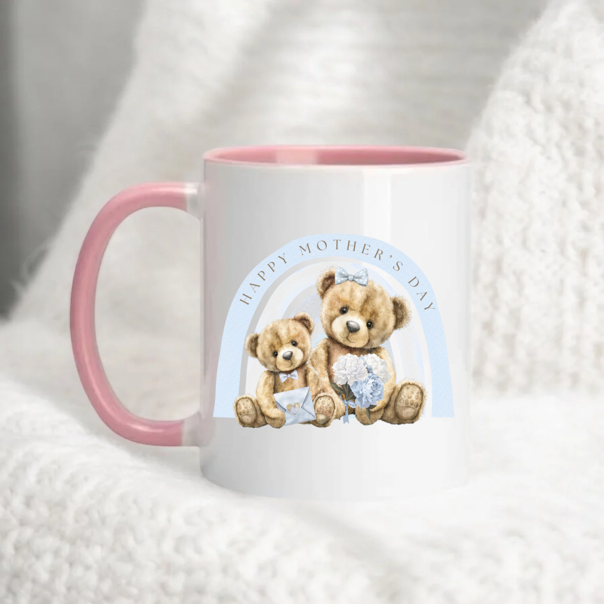 Blue Mother's Day Rainbow Mug