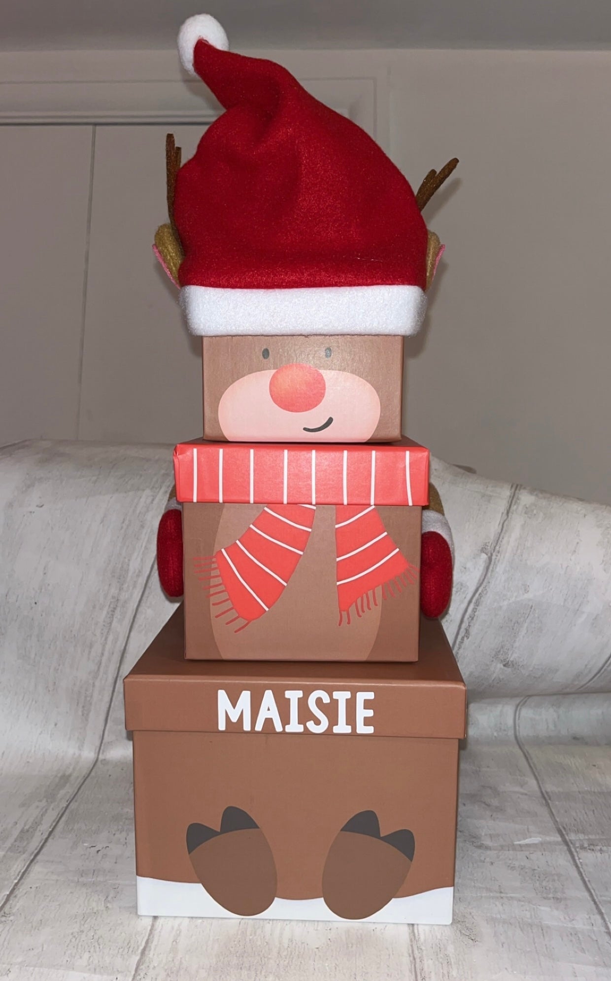 Personalised Christmas 3 Tier Stacking Gift Boxes