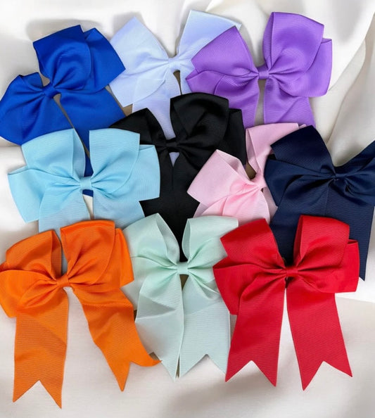 6 Inch Hair Bow - Plain