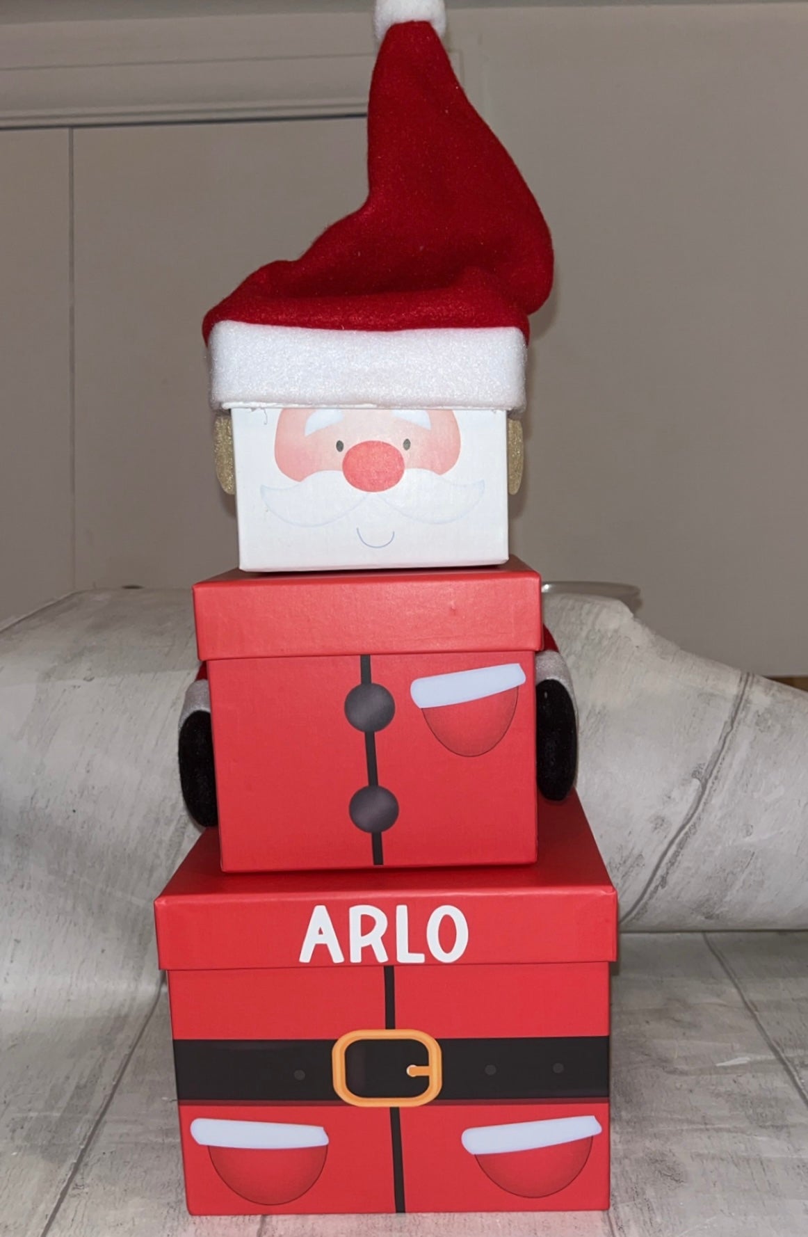 Personalised Christmas 3 Tier Stacking Gift Boxes