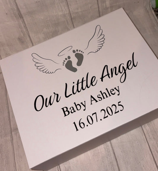 Personalised Baby Loss Memorial Magnetic Gift/Memory Box