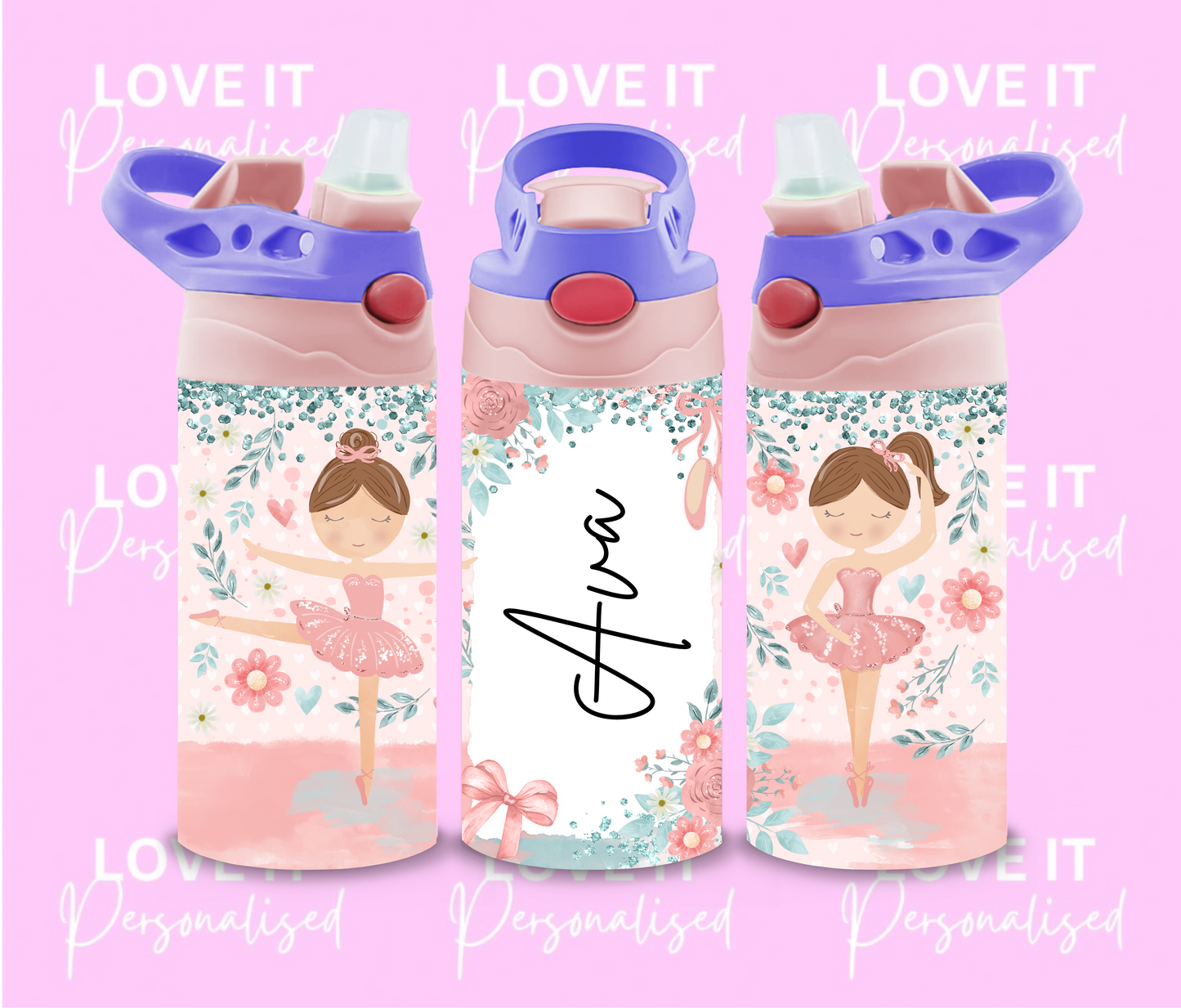 Personalised Ballerina Children’s Water Bottle