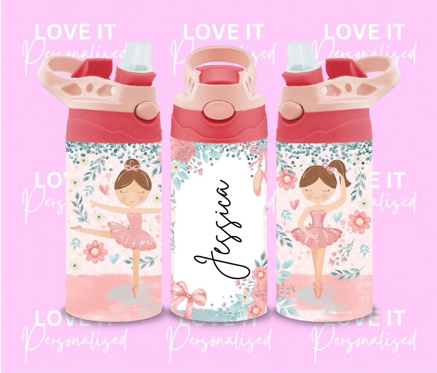 Personalised Ballerina Children’s Water Bottle