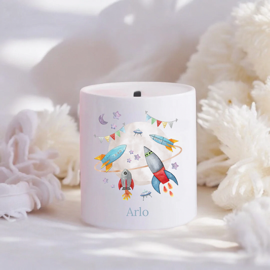 Personalised Space Money Box