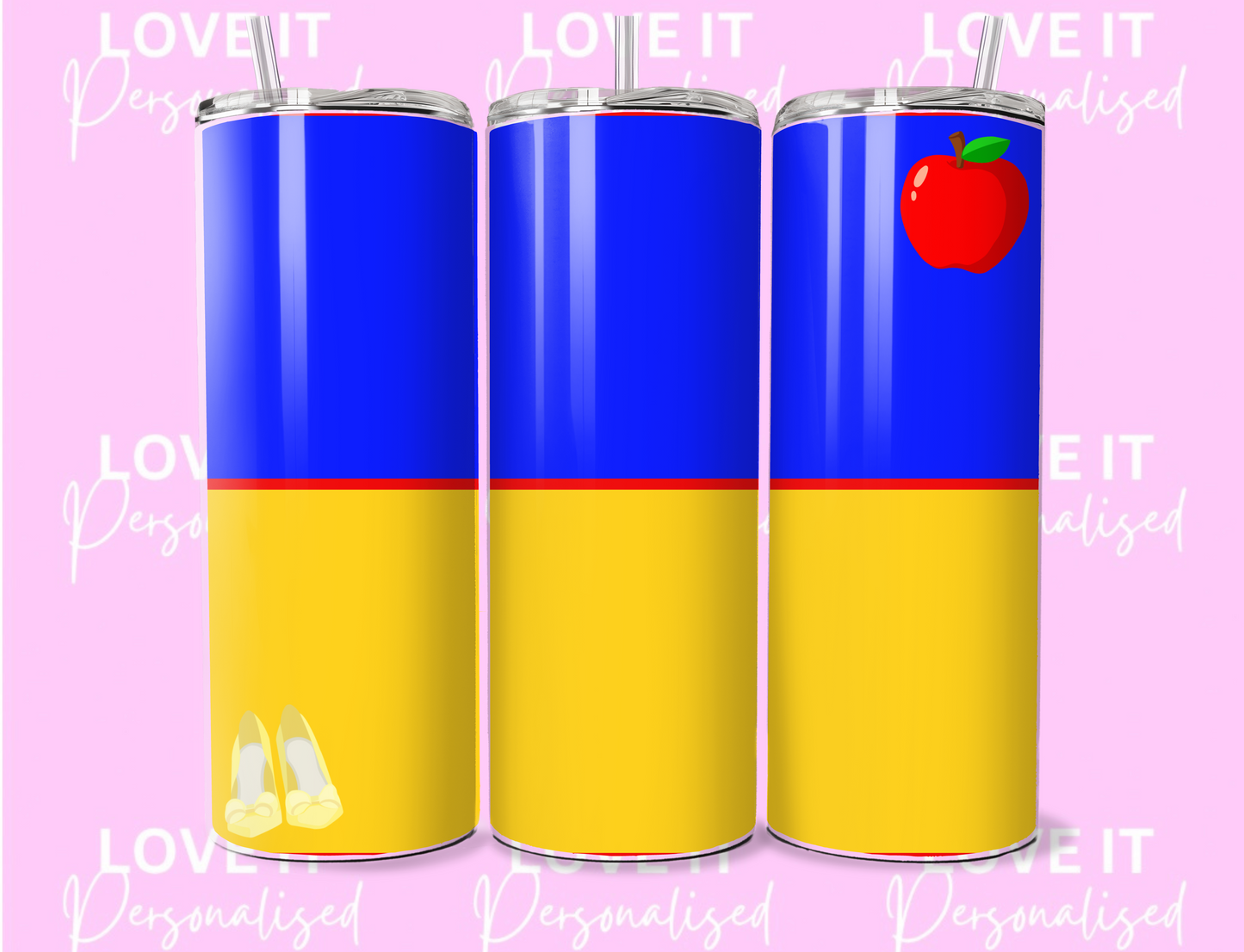 Blue & Yellow Princess 20oz Tumbler