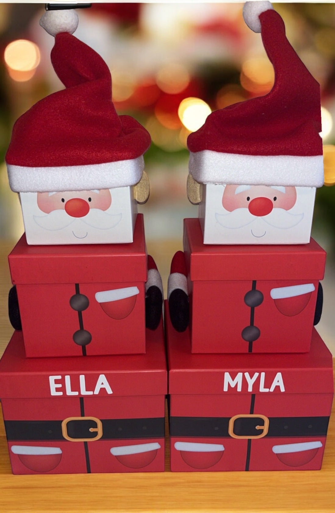 Personalised Christmas 3 Tier Stacking Gift Boxes