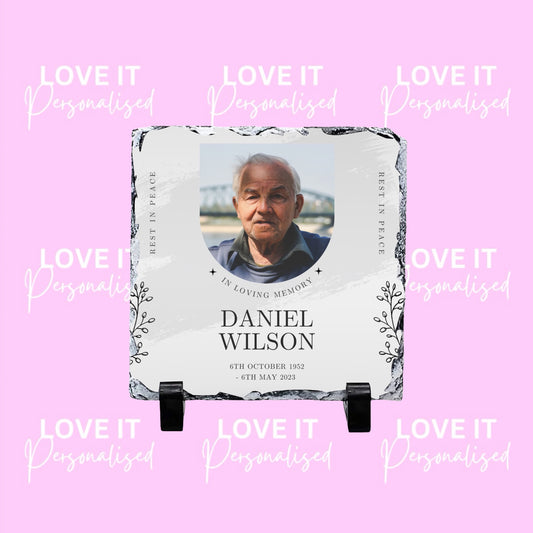 In loving Memory Photo Slate