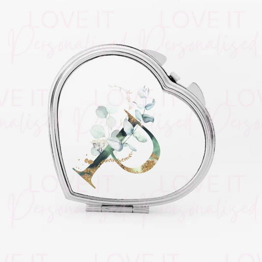 Personalised Initial Heart Mirror