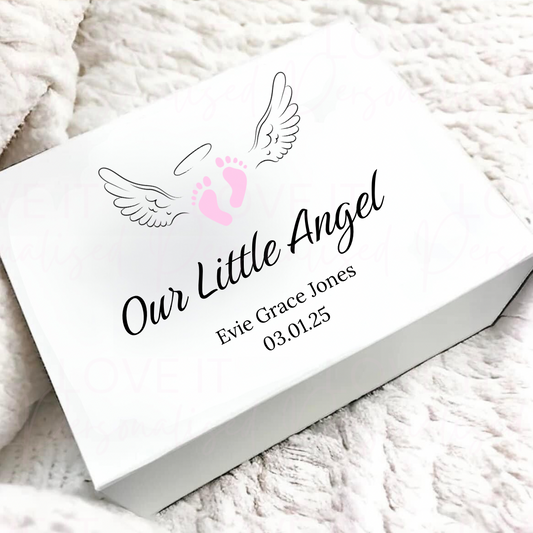 Personalised Baby Loss Memorial Magnetic Gift/Memory Box