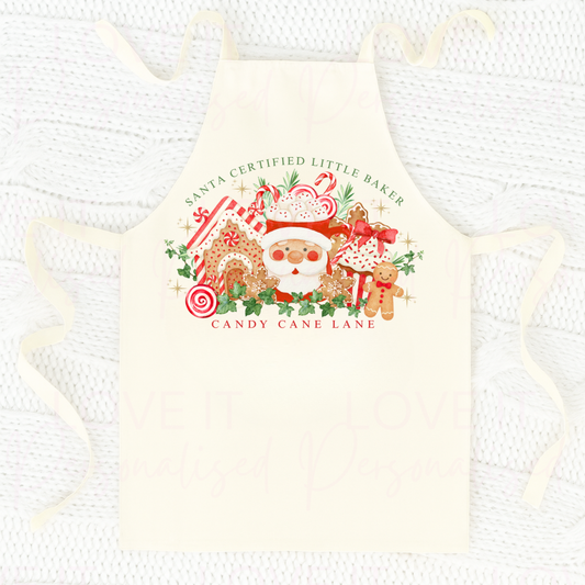 Children’s Christmas Apron - Santas Little Baker