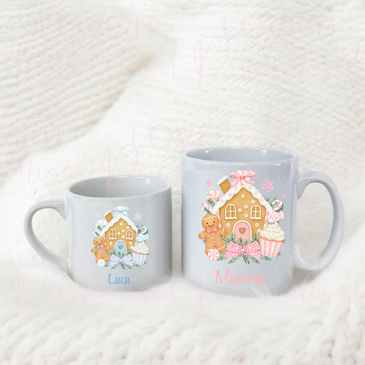 Personalised Christmas Gingerbread Mug - 6oz & 11oz