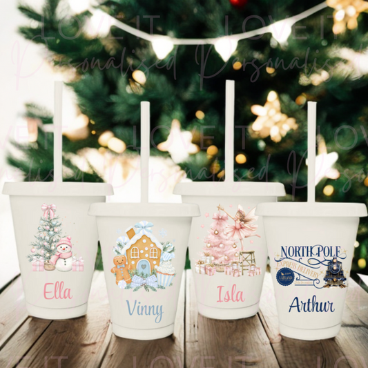 Personalised Children’s Christmas 16oz Cold Cups