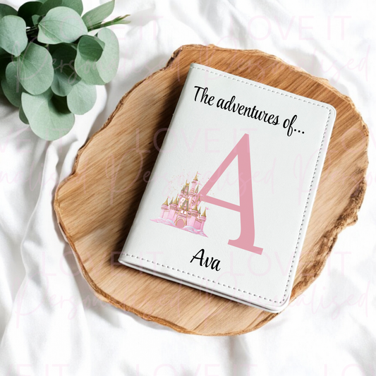 Personalised Princess Castle Passport Cover