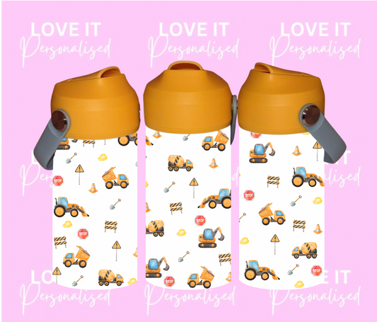 Construction 12oz Water Bottle