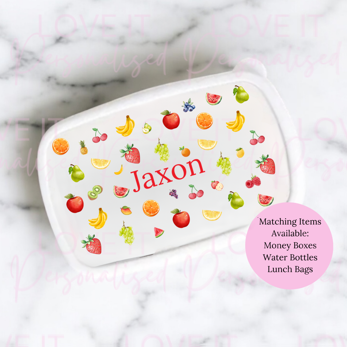 Personalised Fruit Lunch/Snack Box